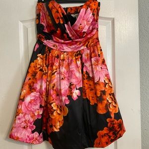 Floral homecoming dress